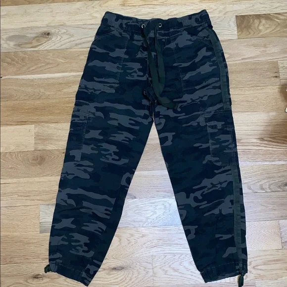 Sanctuary Anthropologie army cargo pants cropped women's 28 army green - Picture 1 of 13